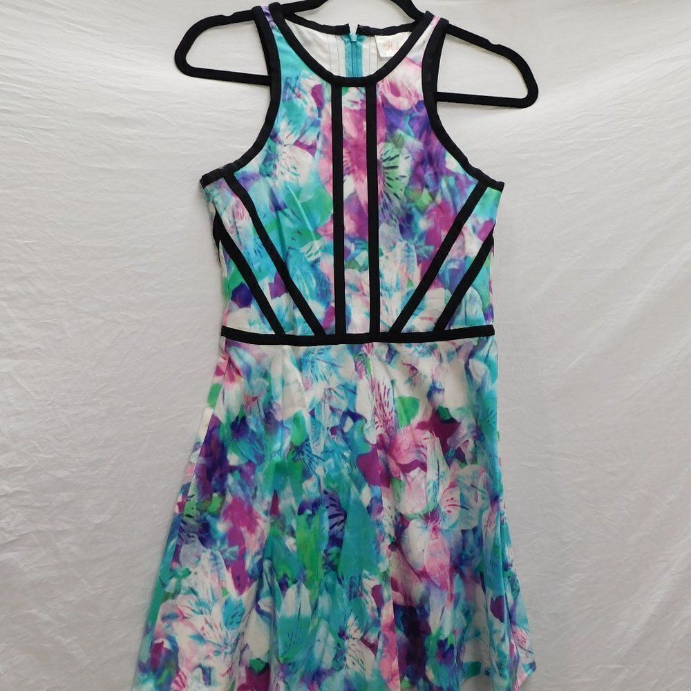 PARKER S Watercolor A-Line Mini DRess NEW